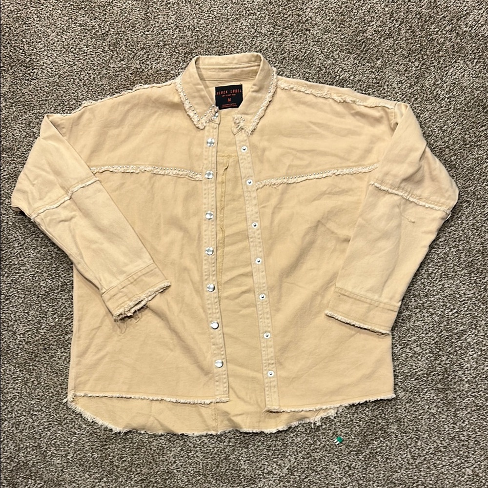 Black Label Tan Jean Jacket